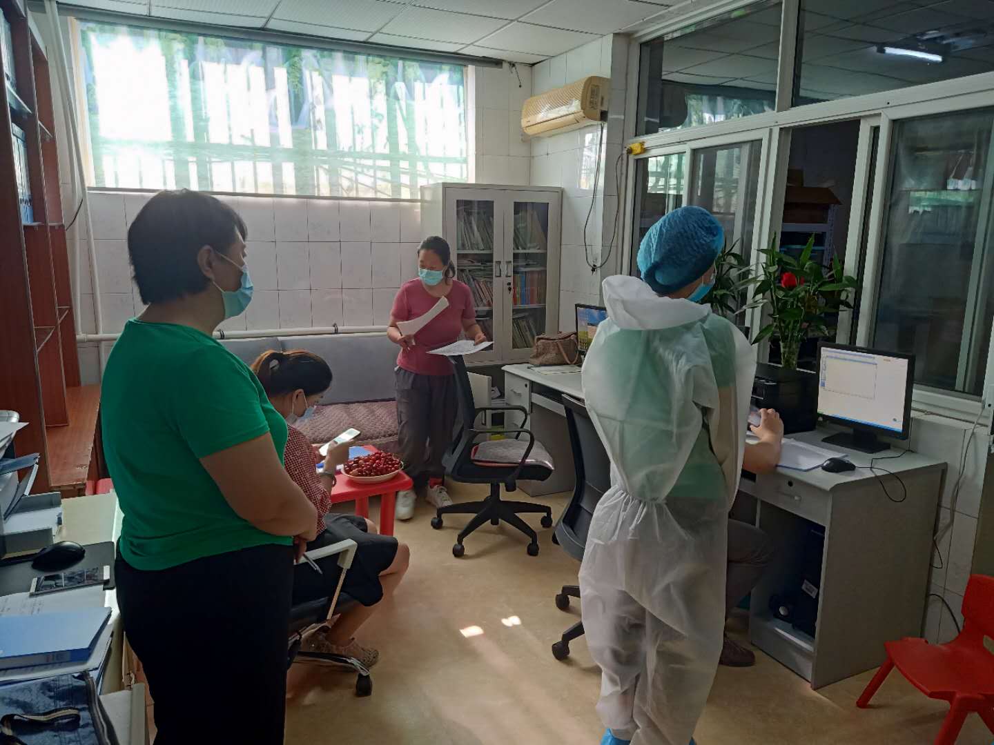 市残联防控检查小组验收防疫情况