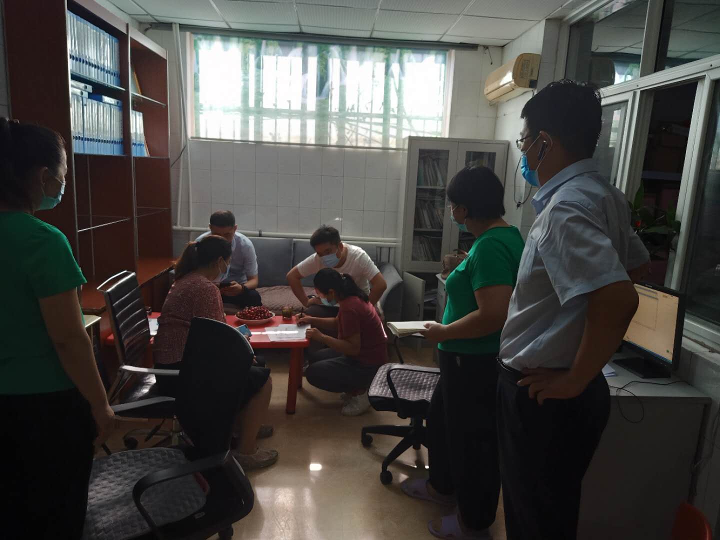 市残联防控检查小组验收防疫情况