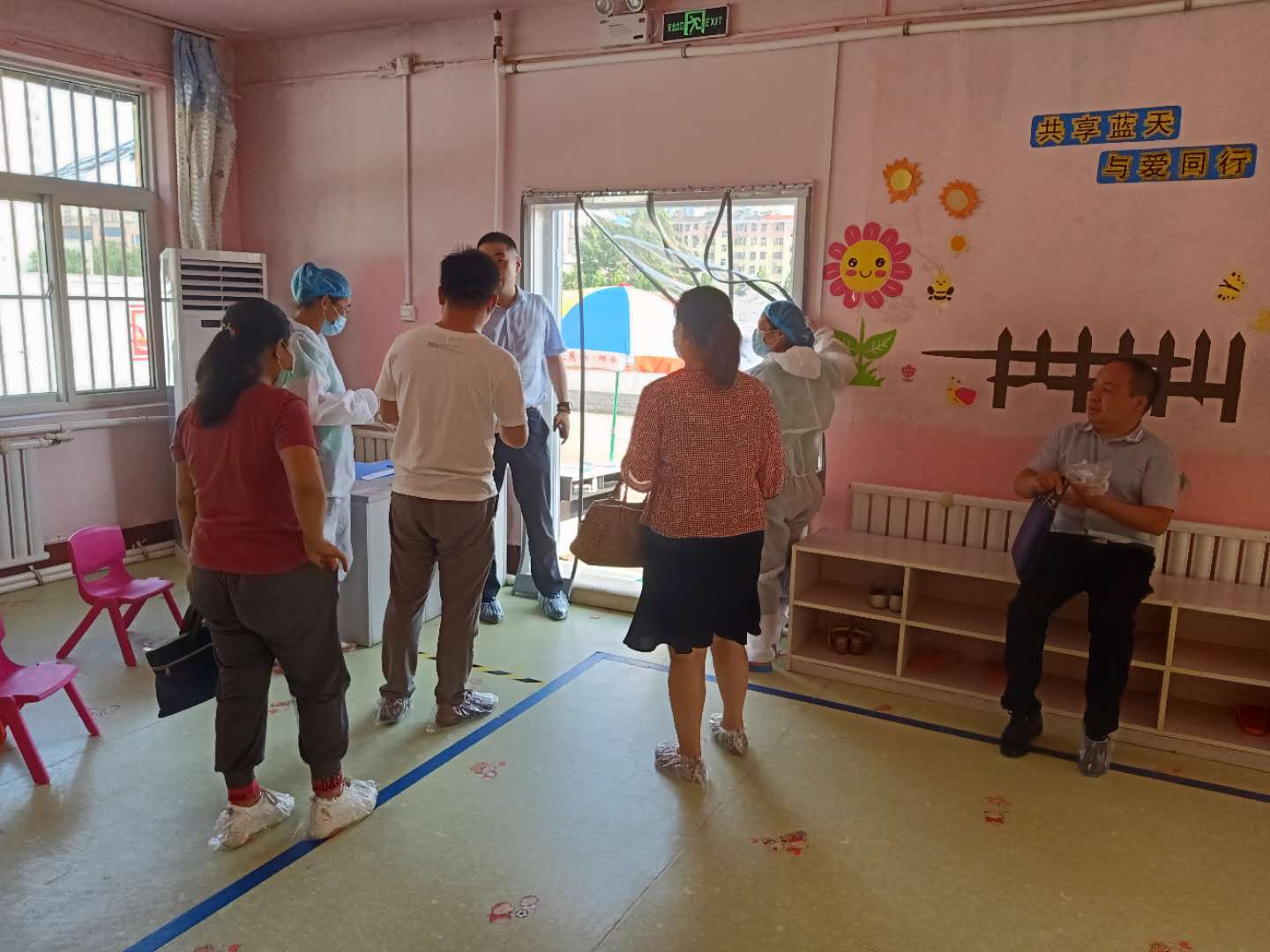 市残联防控检查小组验收防疫情况