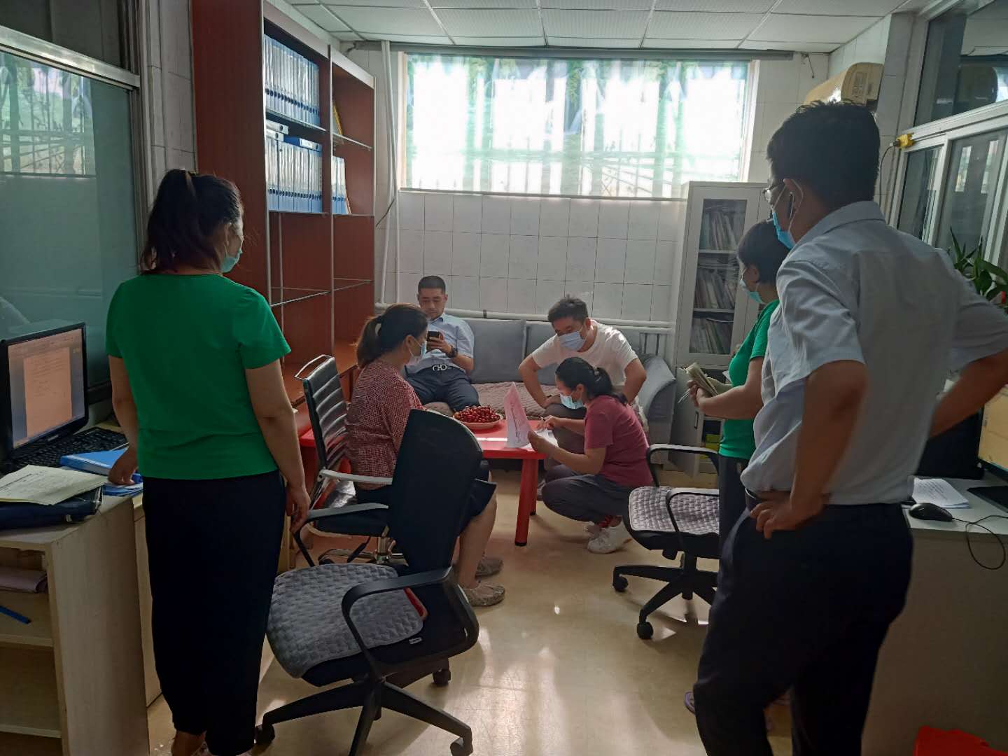 市残联防控检查小组验收防疫情况