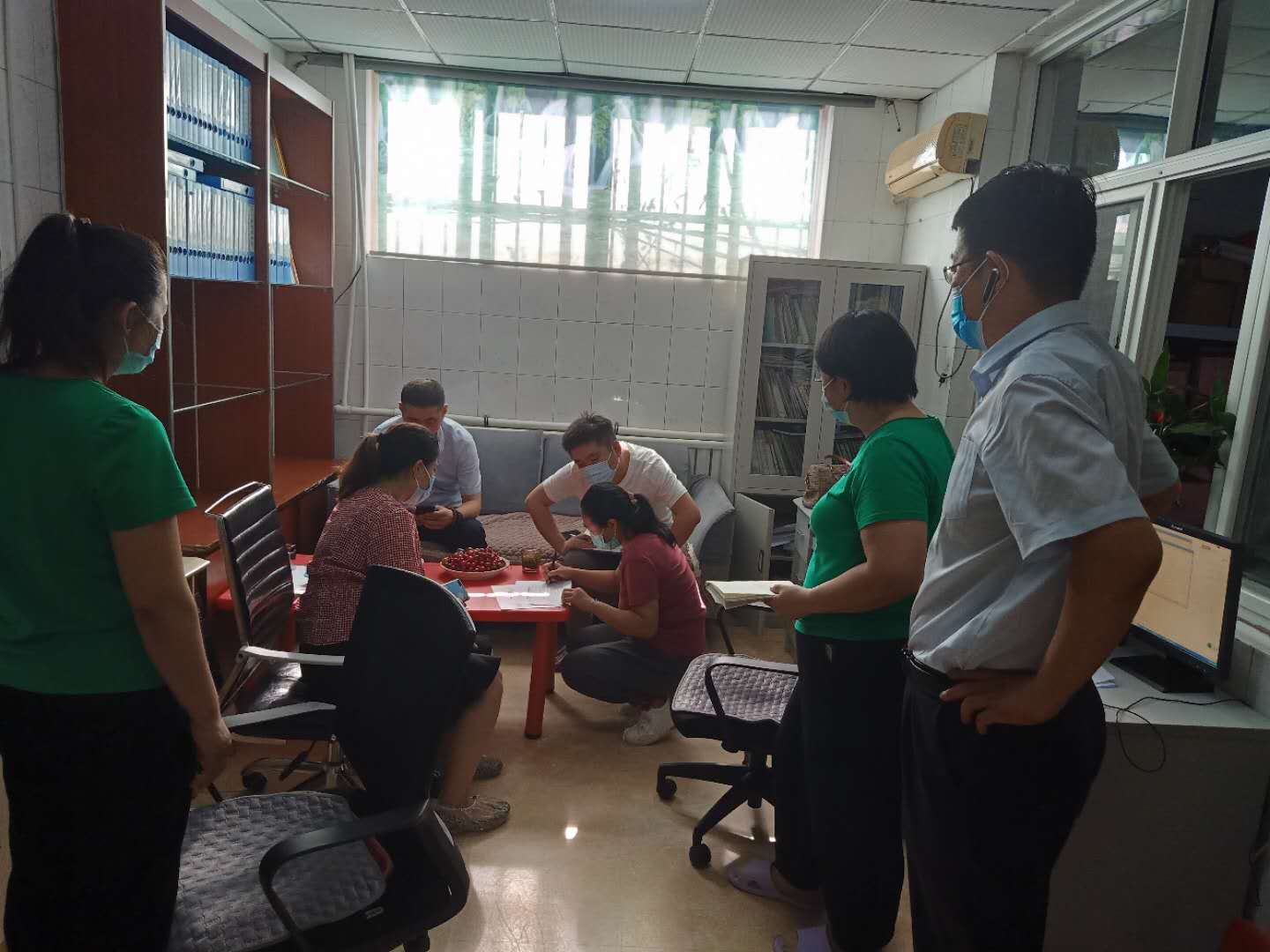 市残联防控检查小组验收防疫情况