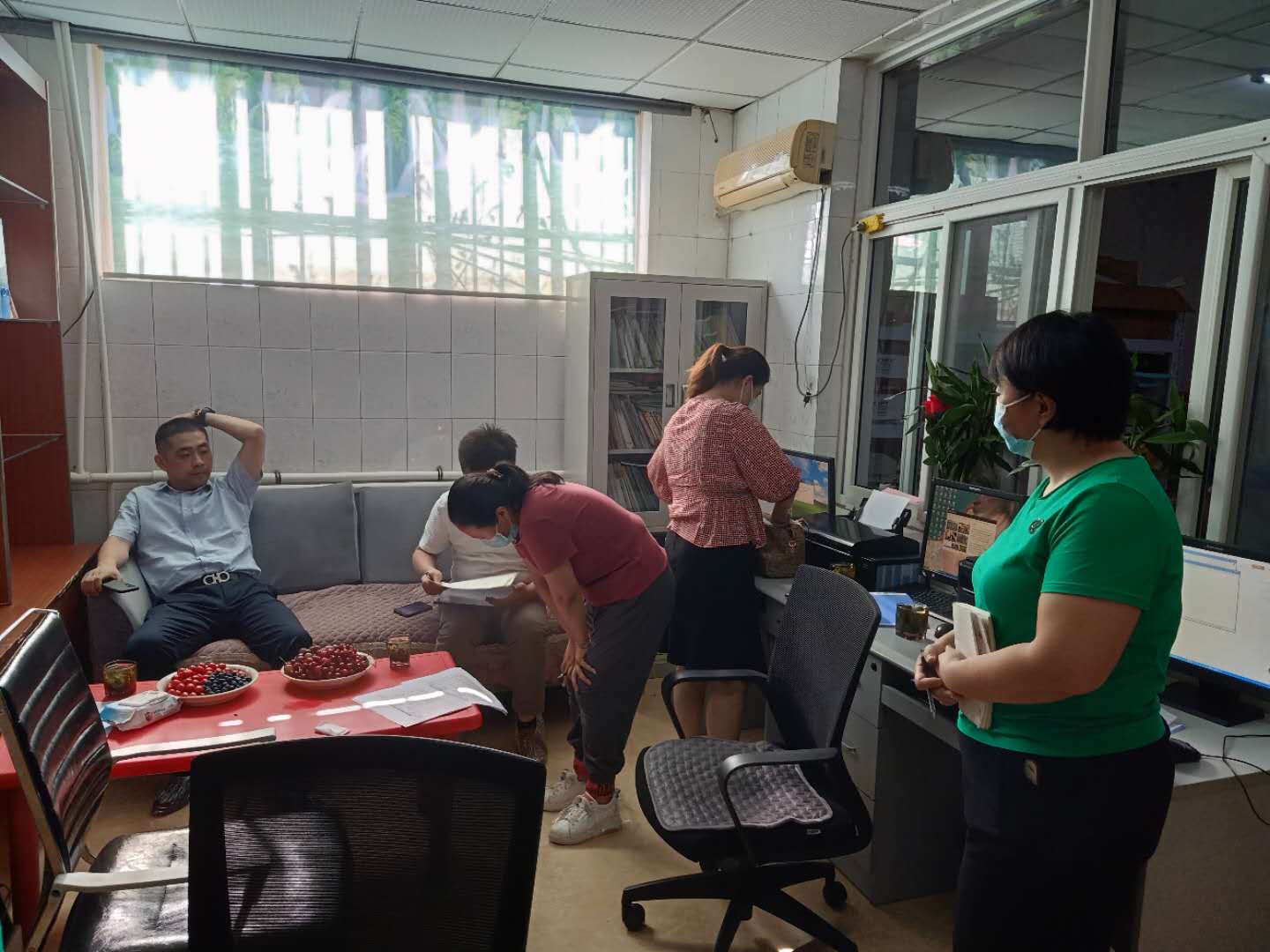 市残联防控检查小组验收防疫情况