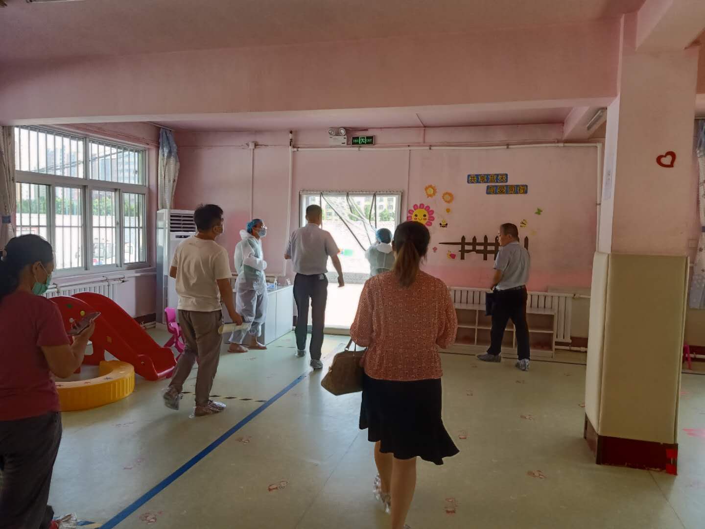 市残联防控检查小组验收防疫情况